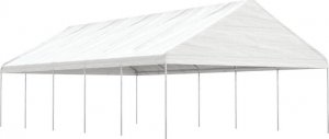 vidaXL Namiot ogrodowy z dachem, biały, 11,15x5,88x3,75 m, polietylen 1