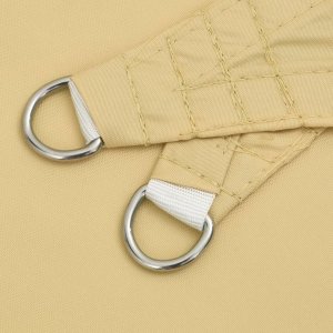 vidaXL vidaXL Żagiel przeciwsłoneczny, piaskowy, 4,5x4,5x4,5m, 100% poliester 5