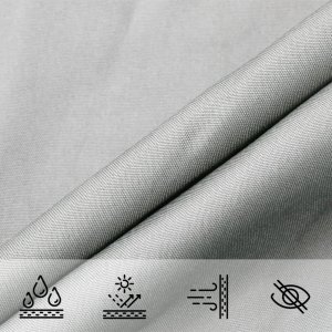 vidaXL vidaXL Żagiel przeciwsłoneczny, jasnoszary, 3x3x4,24 m, 100% poliester 7