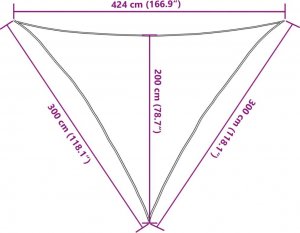 vidaXL vidaXL Żagiel przeciwsłoneczny, jasnoszary, 3x3x4,24 m, 100% poliester 10
