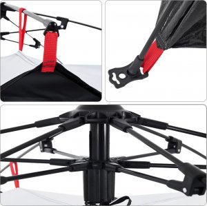 vidaXL Namiot 2-os., biały, zaciemniany, szybkie rozkładanie 11