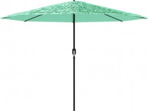 vidaXL vidaXL Parasol ogrodowy na stalowym słupku, zielony, 388x388x248 cm 3