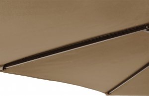 vidaXL vidaXL Parasol ogrodowy na stalowym słupku, taupe, 225x225x212 cm 8