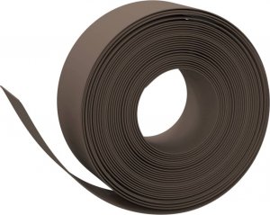 vidaXL Obrzeża ogrodowe, 5 szt., brązowe, 10 m, 20 cm, polietylen 3