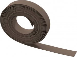 vidaXL Obrzeża ogrodowe, 5 szt., brązowe, 10 m, 10 cm, polietylen 5