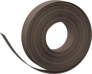 vidaXL Obrzeża ogrodowe, 3 szt., brązowe, 10 m, 10 cm, polietylen 3