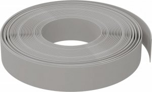 vidaXL Obrzeża ogrodowe, 4 szt., szare, 10 m, 10 cm, polietylen 5