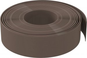 vidaXL Obrzeża ogrodowe, 2 szt., brązowe, 10 m, 15 cm, polietylen 4