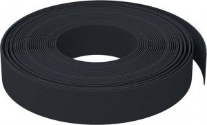 vidaXL Obrzeża ogrodowe, 5 szt., czarne, 10 m, 10 cm, polietylen 4