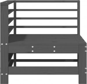 vidaXL Ogrodowe sofy narożne, 2 szt., szare, lite drewno sosnowe 4