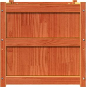 vidaXL Donice ogrodowe, 2 szt., woskowy brąz, lite drewno sosnowe 6