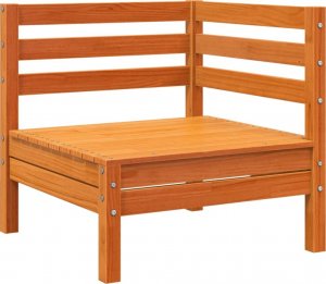 vidaXL Ogrodowe sofy narożne, 2 szt., woskowy brąz, lita sosna 4