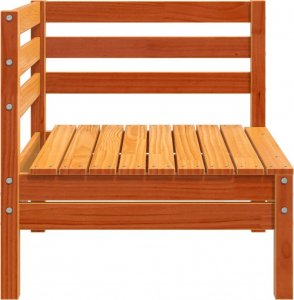 vidaXL Ogrodowe sofy narożne, 2 szt., woskowy brąz, lita sosna 5