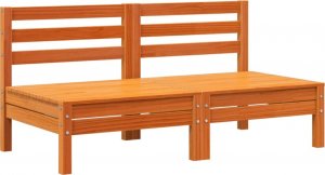 vidaXL Ogrodowe sofy bez podłokietników, 2 szt., woskowy brąz, sosna 2