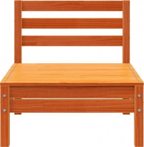 vidaXL Ogrodowe sofy bez podłokietników, 2 szt., woskowy brąz, sosna 5
