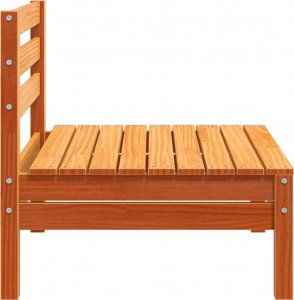 vidaXL Ogrodowe sofy bez podłokietników, 2 szt., woskowy brąz, sosna 6