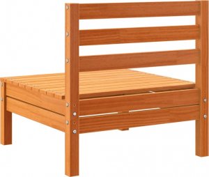 vidaXL Ogrodowe sofy bez podłokietników, 4 szt., woskowy brąz, sosna 7