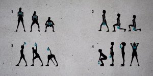 Kettlebell SKO Kettlebell AVENTO plastic/cement 16kg 3