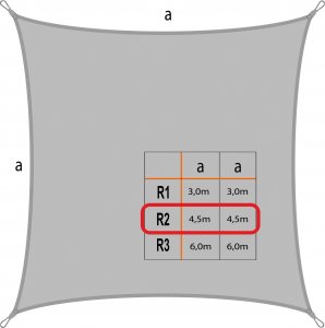 Hobbygarden R2 ŻAGIEL KWADRATOWY POPIELATY 10