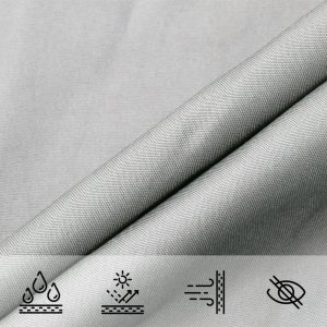 vidaXL Żagiel przeciwsłoneczny, jasnoszary, 5x5 m, 100% poliester 8