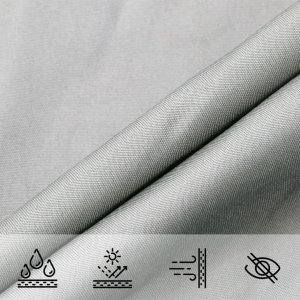vidaXL Żagiel przeciwsłoneczny, jasnoszary, 3x3 m, 100% poliester 8
