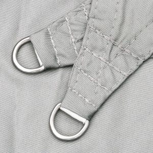 vidaXL Żagiel przeciwsłoneczny, jasnoszary, 6x6 m, 100% poliester 5