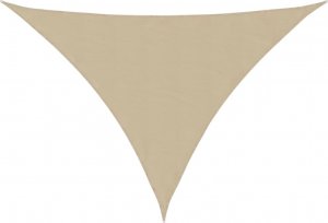 vidaXL vidaXL Żagiel przeciwsłoneczny, beżowy, 7x5x5 m, 100% poliester 2