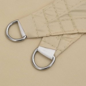 vidaXL vidaXL Żagiel przeciwsłoneczny, beżowy, 7x5x5 m, 100% poliester 5