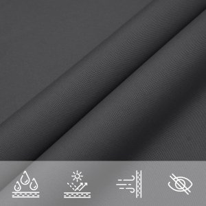 vidaXL vidaXL Żagiel przeciwsłoneczny, antracytowy, 2x2x2 m, 100% poliester 7