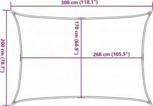 vidaXL vidaXL Żagiel przeciwsłoneczny, piaskowy, 3x2 m, 100% poliester 10