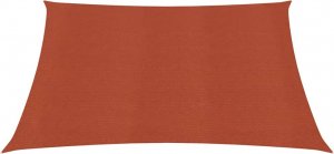 vidaXL Żagiel przeciwsłoneczny, 160 g/m, terakotowy, 2,5x2,5 m, HDPE 2
