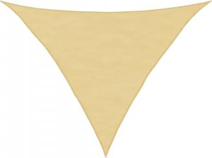 vidaXL Żagiel przeciwsłoneczny, piaskowy, 3x3x4,24 m, 100% poliester 2