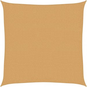 vidaXL Żagiel przeciwsłoneczny, 160 g/m, piaskowy, 3x3 m, HDPE 2