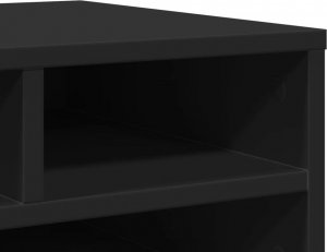 vidaXL Stojak pod drukarkę, czarny, 49x40x22,5 cm 8