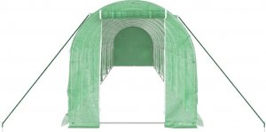 vidaXL Szklarnia ze stalową ramą, zielona, 20 m, 10x2x2 m 4