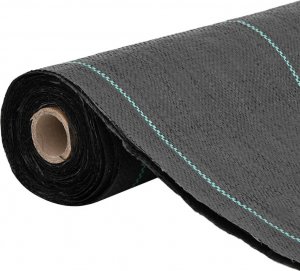 vidaXL vidaXL Agrowłóknina antychwastowa, czarna, 0,5x50 m, PP 2
