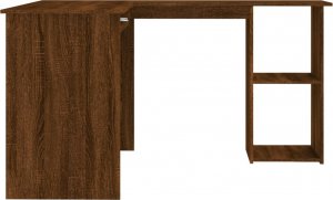 Biurko vidaXL Biurko narożne, brązowy dąb, 120x140x75 cm 5