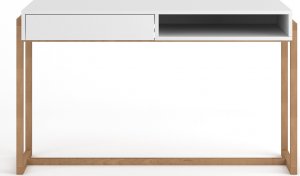 Biurko Vivaldi Meble BIURKO OSLO LE biały 2K 3