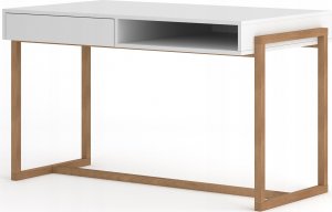 Biurko Vivaldi Meble BIURKO OSLO LE biały 2K 4