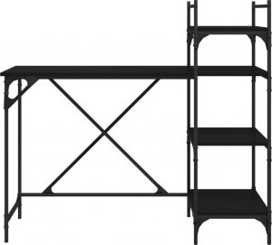 Biurko vidaXL Czarne 120 cm x 47 cm 4