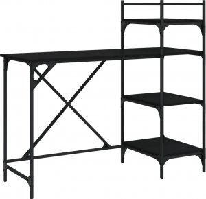 Biurko vidaXL Czarne 120 cm x 47 cm 6