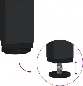 Biurko vidaXL Dąb Sonoma 139 cm x 139 cm 7