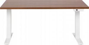 Biurko Beliani Destin III Brązowo-Białe 160 cm x 72 cm 3