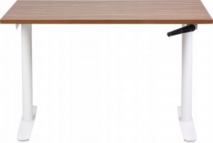 Biurko Beliani DESTIN IV Brązowo-Białe 120 cm x 72 cm 3