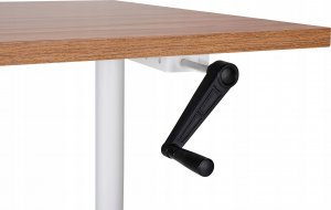 Biurko Beliani DESTIN IV Brązowo-Białe 120 cm x 72 cm 4