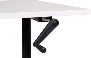 Biurko Beliani DESTIN IV Biało-Czarne 120 cm x 72 cm 4