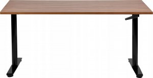 Biurko Beliani DESTIN IV Brązowo-Czarne 160 cm x 72 cm 3