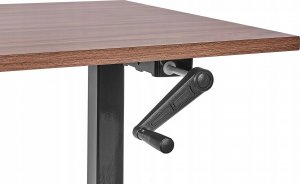 Biurko Beliani Destin III Brązowo-Czarne 160 cm x 72 cm 4