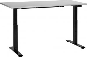 Biurko Beliani Destin III Szaro-Czarne 160 cm x 72 cm 2