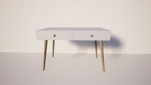 Biurko Modi Meble Nordic Białe 120 cm x 60 cm 3